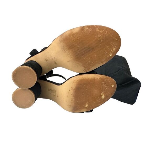 Madewell Rosalie Black Suede Heels size 9 - Picture 5 of 5